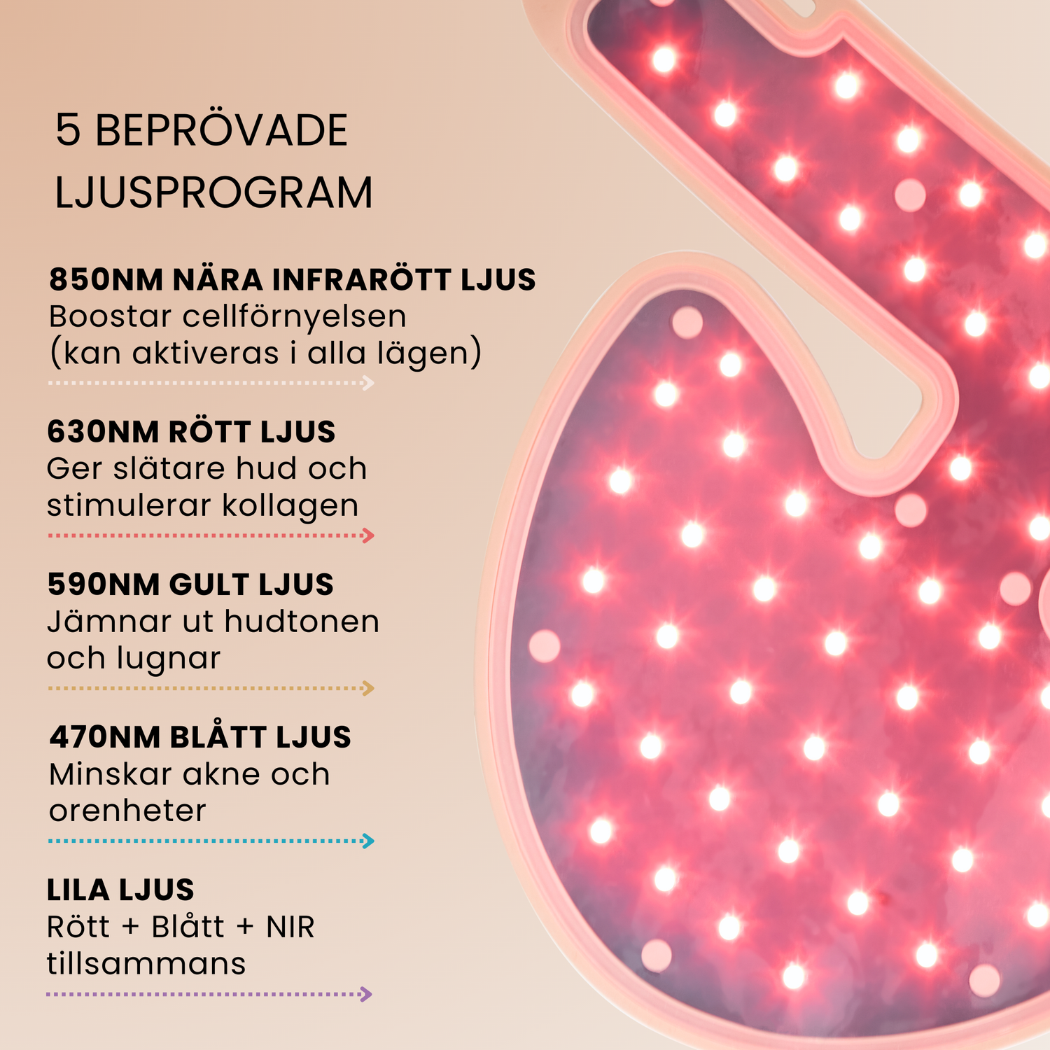 Hautstärkendes LED-Halsband