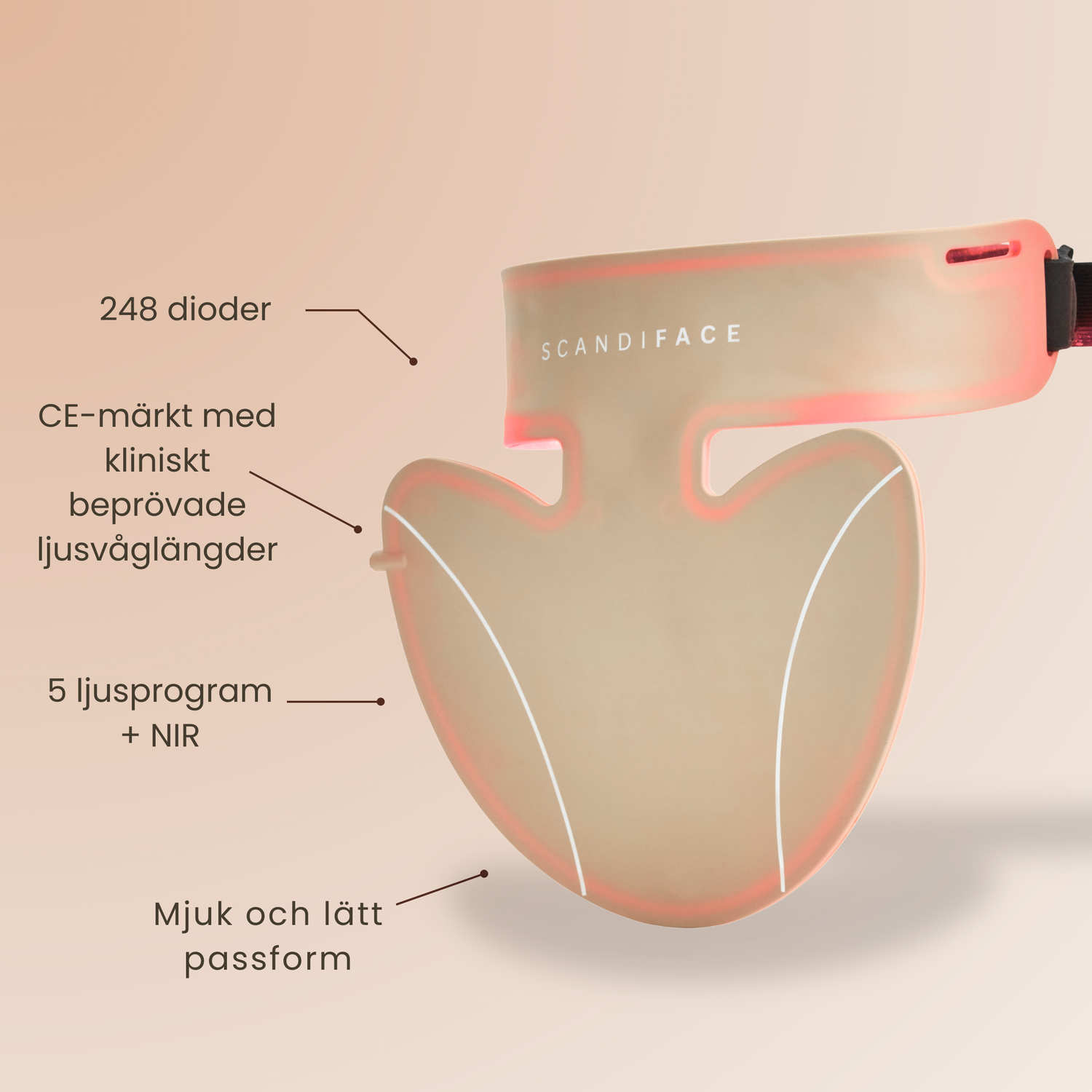 Hautstärkendes LED-Halsband