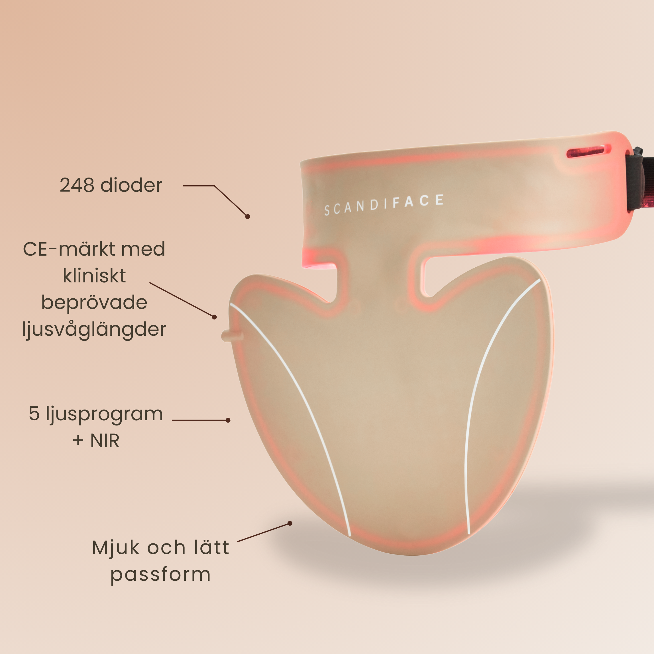 Hautstärkendes LED-Halsband